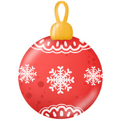 Balls to decorate the heel of the Christmas tree. cute drawing used as an illustration