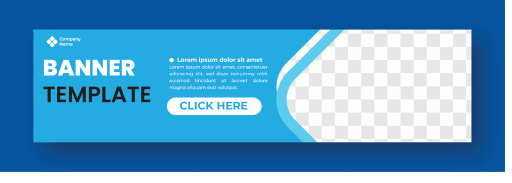 abstract web banner design template