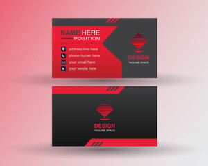 colorful vector Business card design