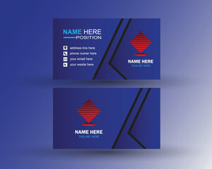 simple vector business card design