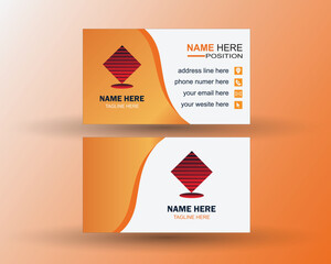 minimalist vector business card design template