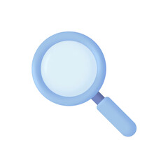 3d Realistic Magnifying glass vector illustration