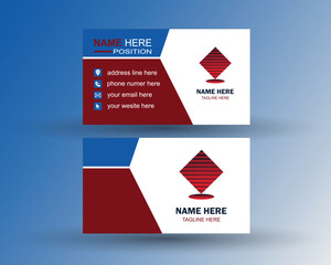 minimalist vector clean business card template