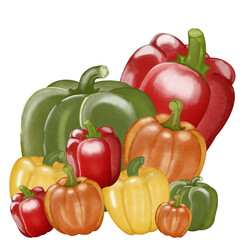 peppers and tomatoes