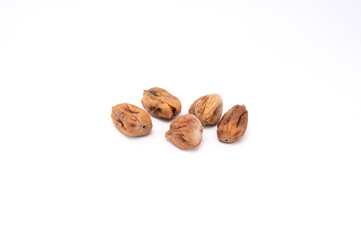 Dried figs isolated on white backgound. Healthy food.