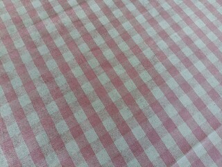 red and white tablecloth