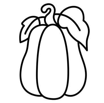 recommend clip art: Cute pumpkin fall autumn Halloween outline icon