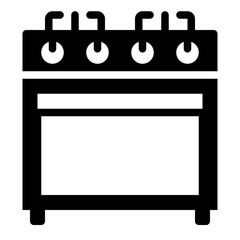 Stove solid glyph icon