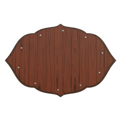 Brown Wooden Signboard