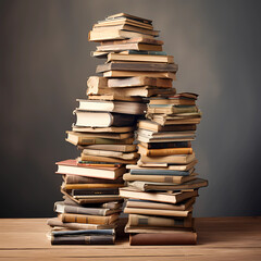 pile of old books
