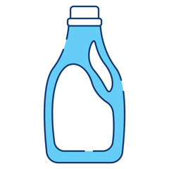 Isolated monochrome liquid soap bottle cleaning icon Vector