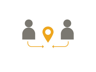 meeting point for making group or public appointment, assembling people together