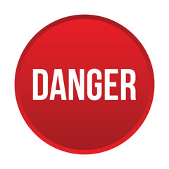 Vector illustration modern Danger banner, Isolated web element.