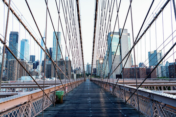brooklyn bridge of new york city. Brooklyn bridge in ny, usa. brooklyn bridge in new york. amazing scenery of brooklyn bridge over skyscrapers in metropolis. Metropolitan charm