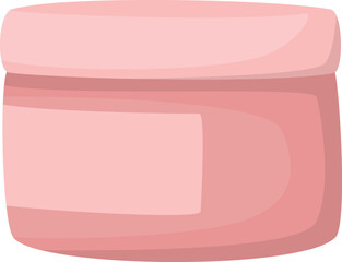 Pink day cream or night cream illustration