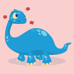 Cute Dinosaur Brontosaurus