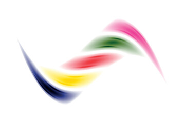 A vibrant and playful design featuring rainbow-color lines arranged in a dynamic composition, perfect for adding a pop of color to any project