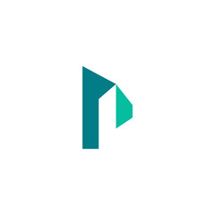 Letter P Building Logo Design. P Town Logo