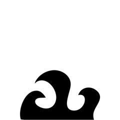 Fire vector icon in cartoon style