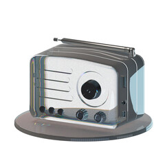 old radio stylist glasses