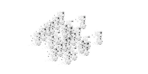 Fototapeta premium Grunge texture black and white background. Abstract monochrome pattern dust messy background. vintage dust grunge texture on isolated white background.