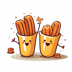 Portion of churros