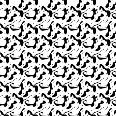 Fototapeta na wymiar White background with black spots. Vector seamless pattern abstraction grunge. Background illustration, decorative design for fabric or paper. Ornament modern new