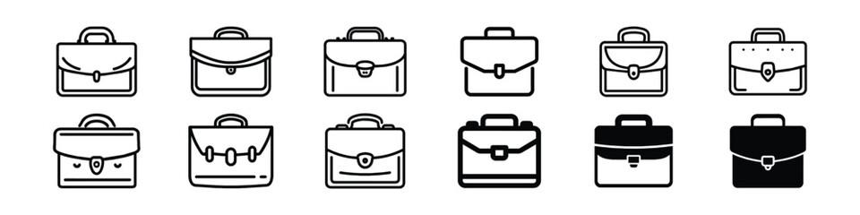 briefcase vector icon, Simple icon of a briefcase, Case symbol, Suitcase, portfolio symbol, Briefcase line icon, Work job bag icons, briefcase icons. jobs icons, portfolio vector glyph flat logo