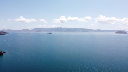 drone photography at el burro beach in baja california sur mexico