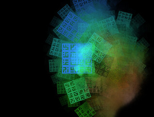 Imaginatory fractal abstract background Image