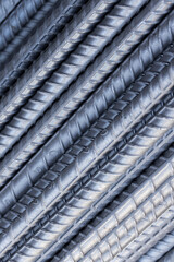 Housing Construction. Steel Reinforcement Bars rebar