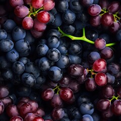 Fototapeta premium Grapes as seamless tiles