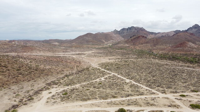 drone photography at el tecolote beach in baja california sur mexico