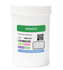 NH4HCO3 - Ammonium Bicarbonate.