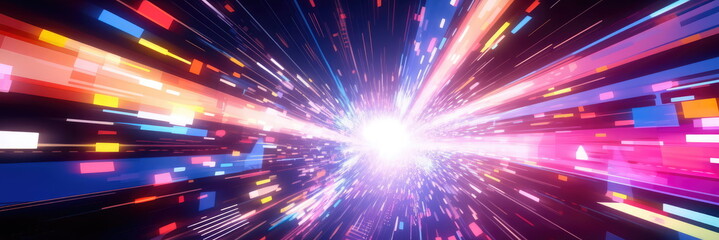 Obraz premium anime style clashing modulation encounter at psychic mental speed. 