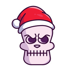 Skull head icon vector on trendy design