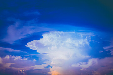 Heavenly Canvases: The Drama of Blue Sky, White Fluffy Clouds, and Sunset Skies