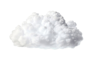 Cloud on white transparent background