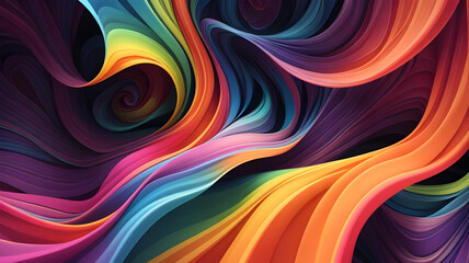 Colourful wavy background. Wallpaper, web banner.