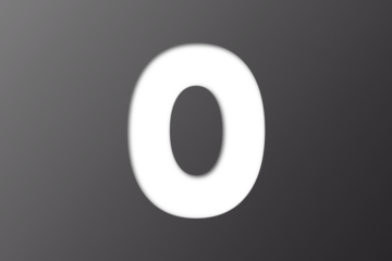 Black paper font number 8 isolated on transparent background.