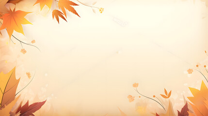 autumn leaves frame