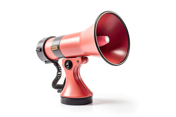 A megaphone isolated on white background. Generative Ai