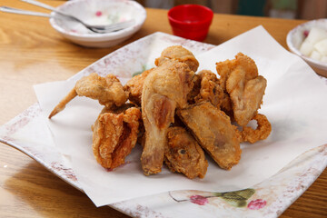 fried crispy chicken