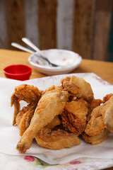 fried crispy chicken