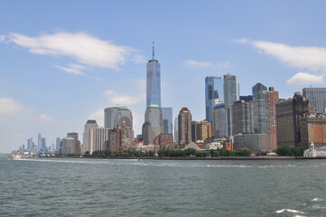 Fototapeta na wymiar View from Battery Park in New York