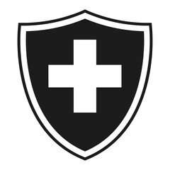 Obraz premium shield medichine icon illustration