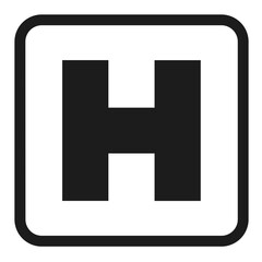 Obraz premium Hospital icon illustration