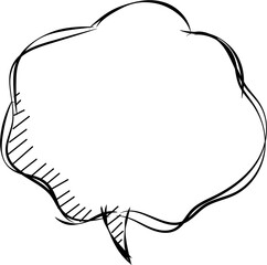 Black and white speech bubble balloon icon sticker memo keyword planner text box banner, flat png transparent element design