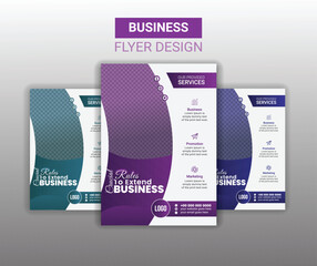 Vector A4 business Flyer for company