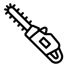 chainsaw outline icon